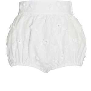 NWT AGUA BY AGUA BENDITA Lulo Diente De Leon Amanecer Linen Mini Shorts In White